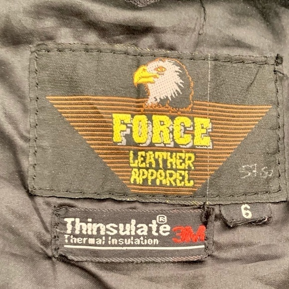 Force Leather Jacket Adult Size 6 Motorcycle Beaded Fringe Leather Vintage Women - Picture 8 of 10